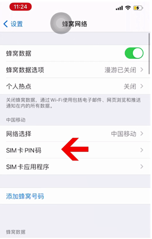 于都苹果14维修网分享如何给iPhone14的SIM卡设置密码 